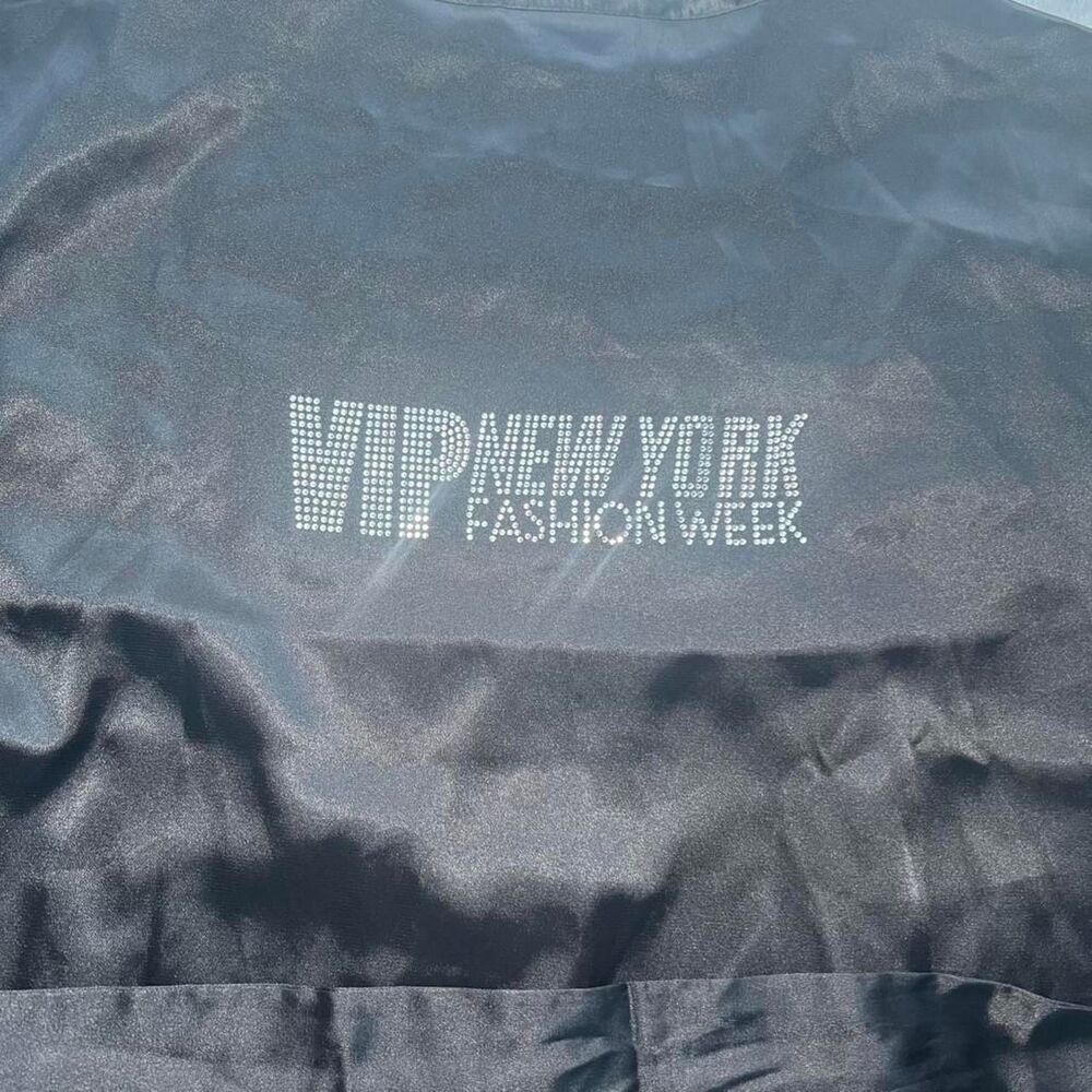 Authentic New York Fashion Week VIP Model Robe S - Glam Y2K Off Duty Luxury NYFW